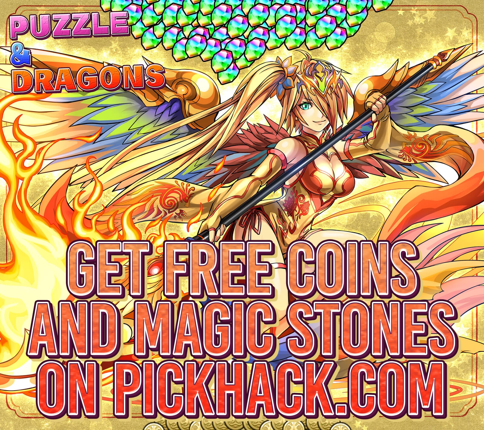 Image currently unavailable. Go to www.generator.pickhack.com and choose Puzzle & Dragons image, you will be redirect to Puzzle & Dragons Generator site.